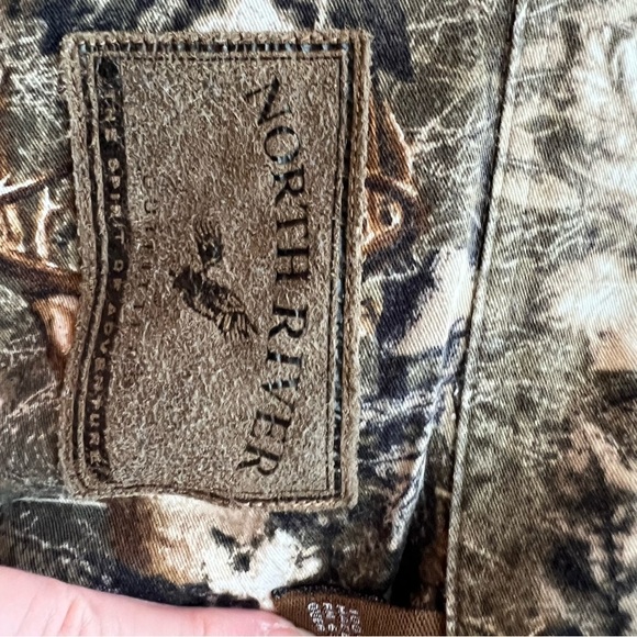North River Camo Buck Deer Button Cotton Shirt L - Picture 4 of 9